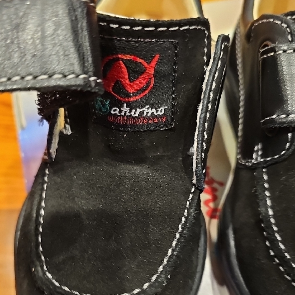 Naturino Black Kids Dress Shoes with Velcro - Picture 11 of 11